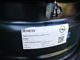 Opel Astra J acélfelni, 17X7J, 5X115X70.2, ET44. 2170114