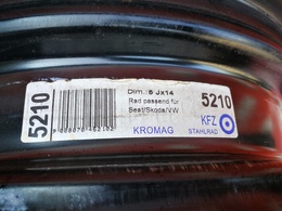 Volkswagen Polo acélfelni, 14X5J, 5X100X57.1, ET35.  KFZ5210
