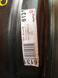 Mercedes Sprinter acélfelni 16X6.5J, 6X130X84.1, ET54  ALCAR6131